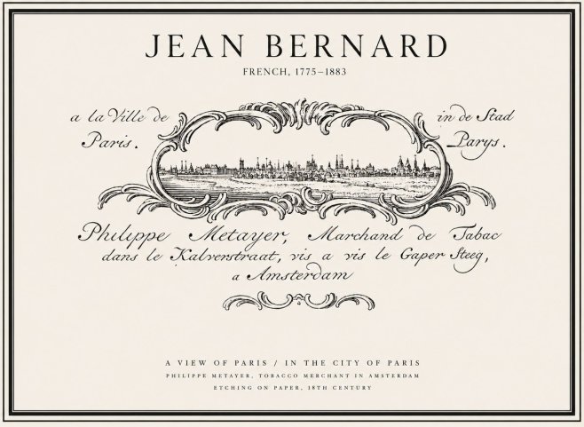 Jean Bernard A View of Paris No1 - Póster