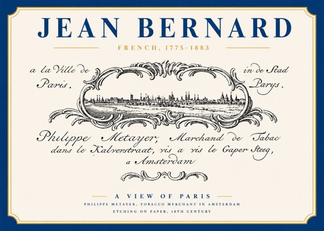 Jean Bernard A View of Paris No3 - Póster