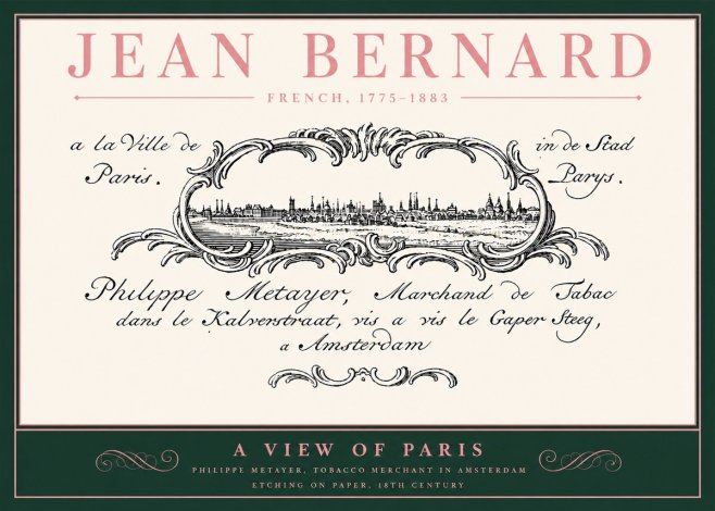 Jean Bernard A View of Paris No4 - Póster