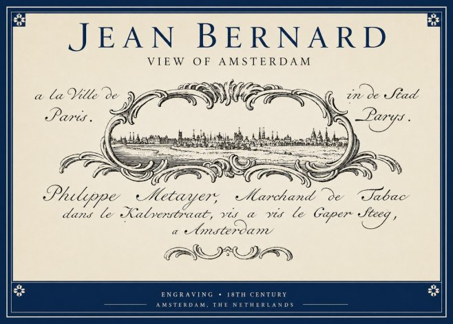 Jean Bernard A View of Paris No5 - Póster