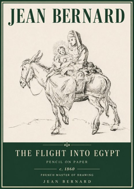 Jean Bernard The Flight into Egypt No4 - Póster
