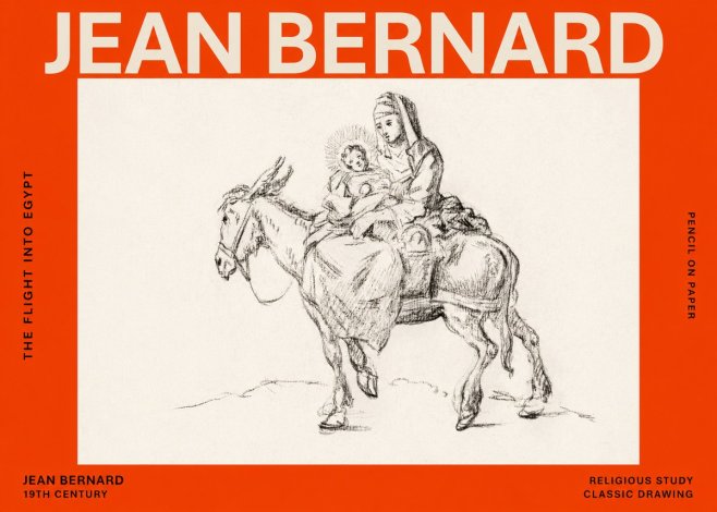 Jean Bernard The Flight into Egypt No6 - Póster