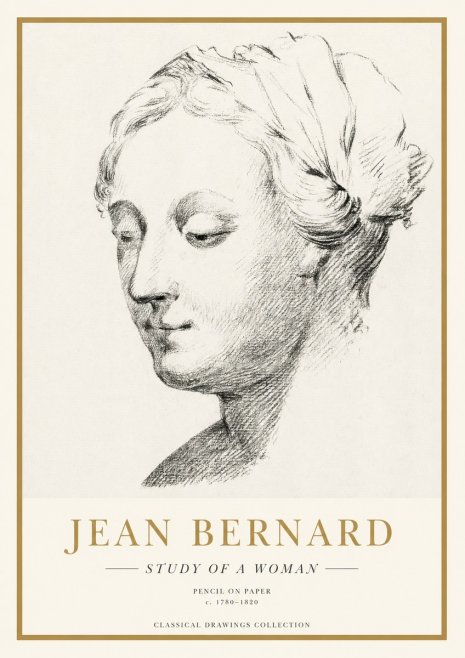 Jean Bernard Study of a Woman No1 - Póster