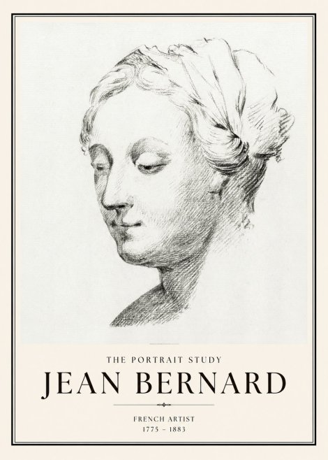 Jean Bernard Study of a Woman No2 - Póster