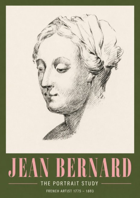 Jean Bernard Study of a Woman No4 - Póster