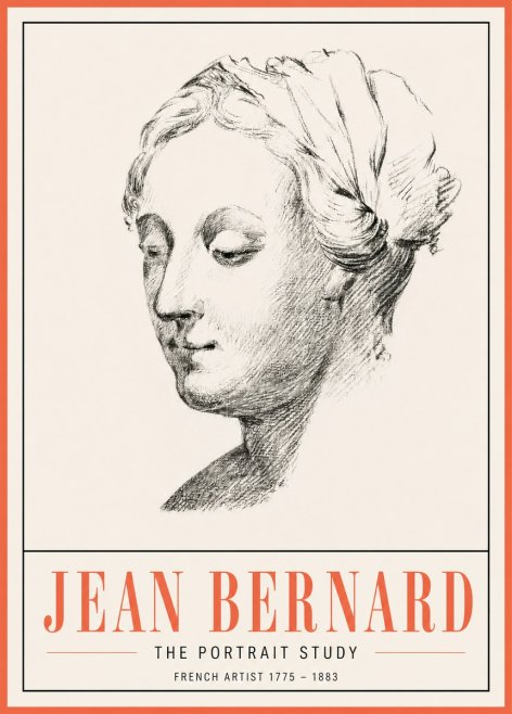 Jean Bernard Study of a Woman No5 - Póster