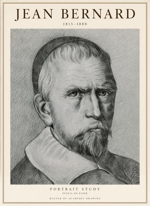 Jean Bernard Portrait Study IV No1 - Póster