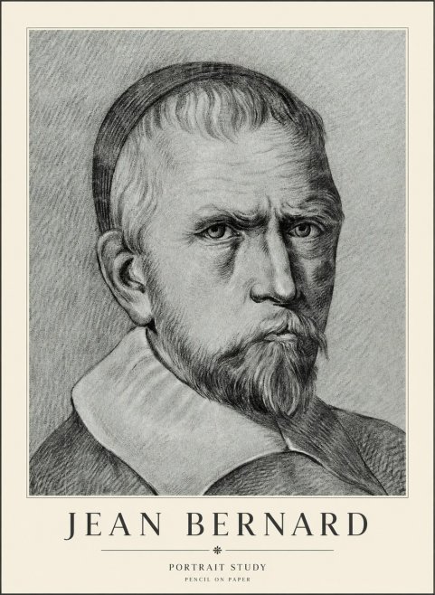 Jean Bernard Portrait Study IV No3 - Póster