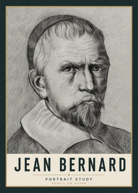 Jean Bernard Portrait Study IV No5 - Póster