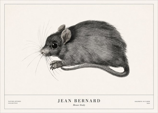 Jean Bernard Mouse Study No1 - Póster