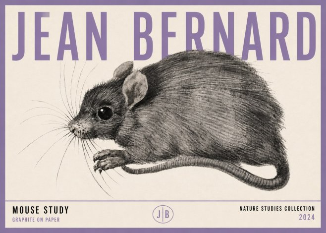 Jean Bernard Mouse Study No3 - Póster