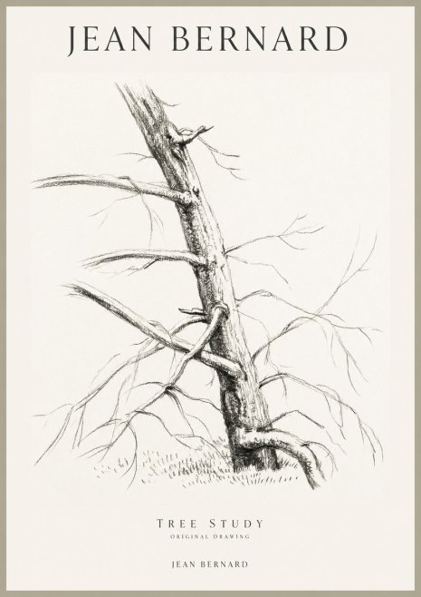 Jean Bernard Tree Study No1 - Póster