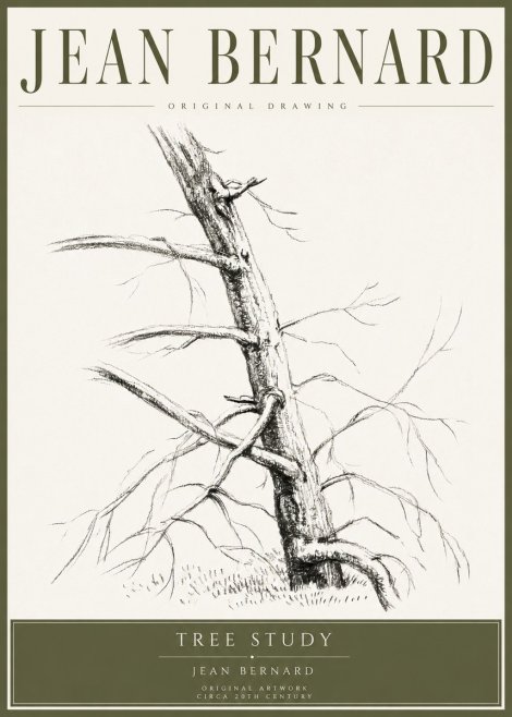 Jean Bernard Tree Study No4 - Póster