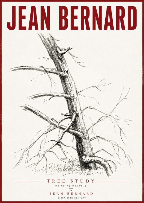 Jean Bernard Tree Study No6 - Póster