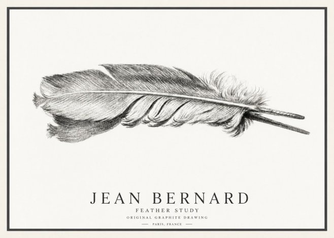 Jean Bernard Feather No4 - Póster