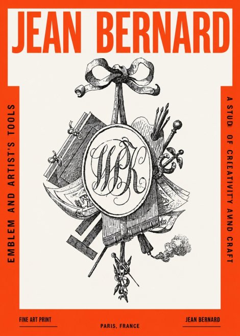 Jean Bernard Still Life with Monogram No3 - Póster