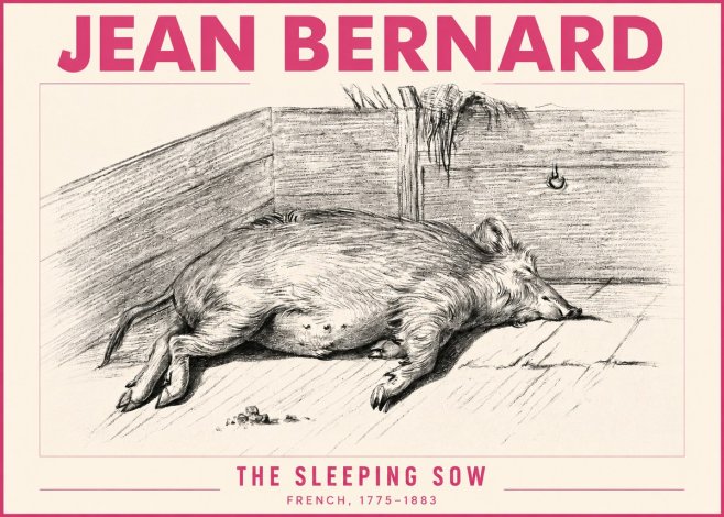 Jean Bernard The Sleeping Sow No3 - Póster