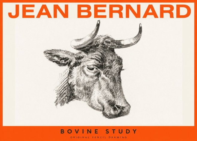 Jean Bernard Bovine Study I No2 - Póster