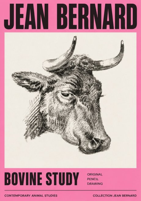 Jean Bernard Bovine Study I No3 - Póster