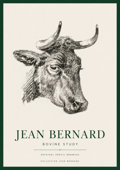 Jean Bernard Bovine Study I No4 - Póster
