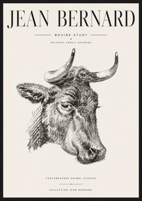 Jean Bernard Bovine Study I No6 - Póster