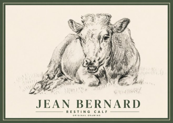 Jean Bernard Resting Calf II No3 - Póster