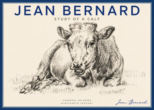 Jean Bernard Resting Calf II No6 - Póster