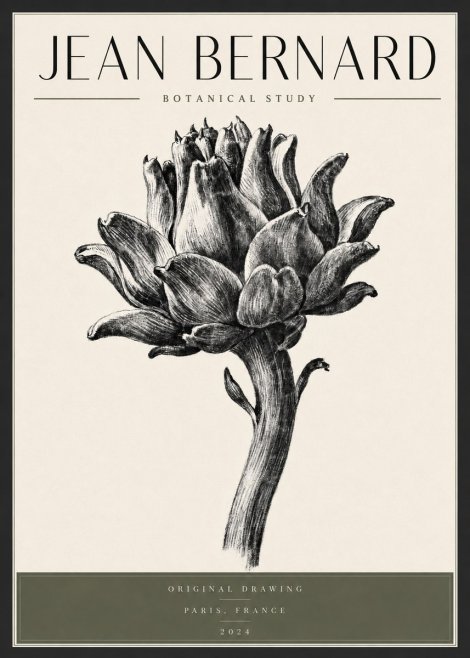 Jean Bernard Botanical Study No3 - Póster