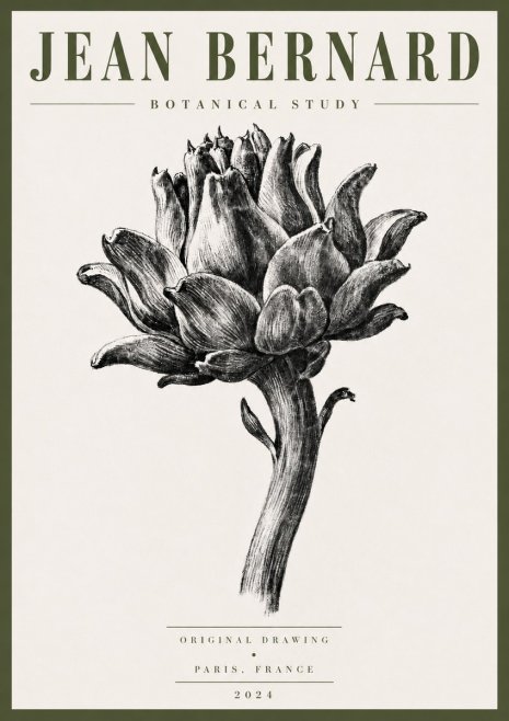 Jean Bernard Botanical Study No5 - Póster