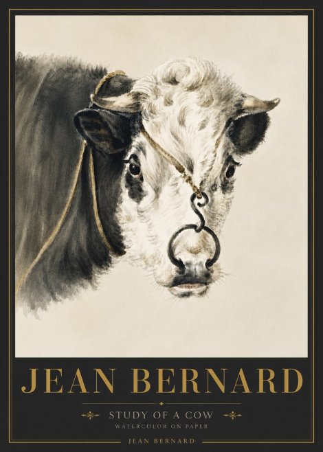 Jean Bernard Study of a Cow I No6 - Póster