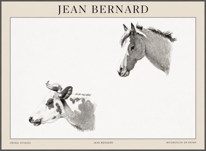 Jean Bernard Animal Studies No1 - Póster