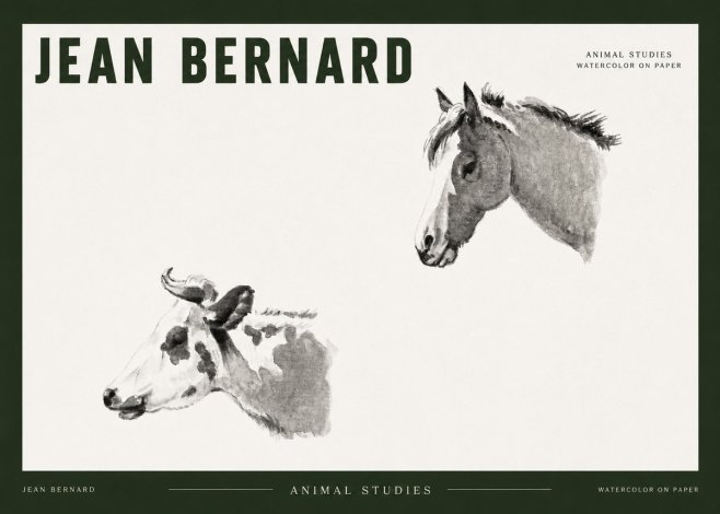 Jean Bernard Animal Studies No2 - Póster