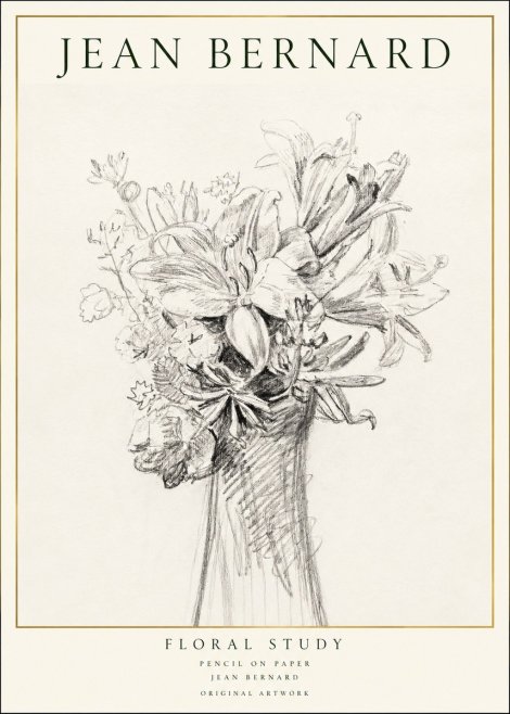 Jean Bernard Bouquet of Lilies No2 - Póster