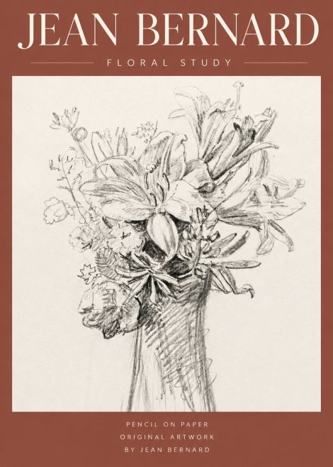 Jean Bernard Bouquet of Lilies No4 - Póster