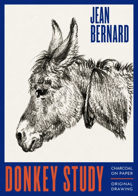 Jean Bernard Donkey Study III No2 - Póster
