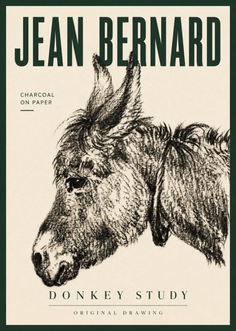 Jean Bernard Donkey Study III No6 - Póster