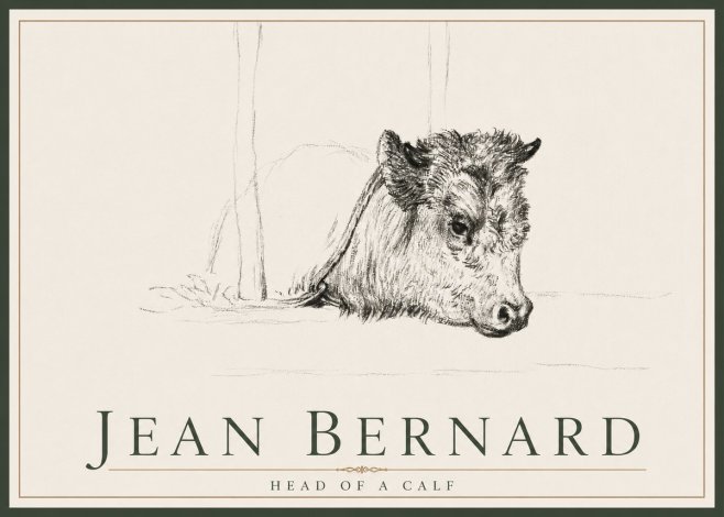 Jean Bernard Study of a Calf I No4 - Póster