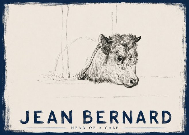 Jean Bernard Study of a Calf I No6 - Póster