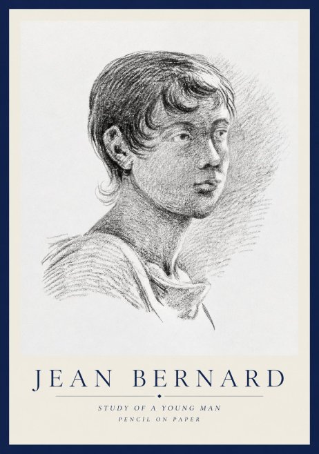 Jean Bernard Study of a Young Boy No3 - Póster