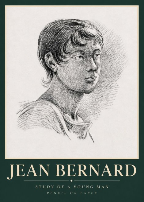 Jean Bernard Study of a Young Boy No5 - Póster