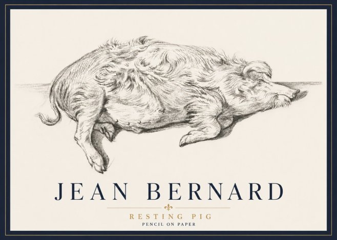 Jean Bernard Study of a Pig I No6 - Póster