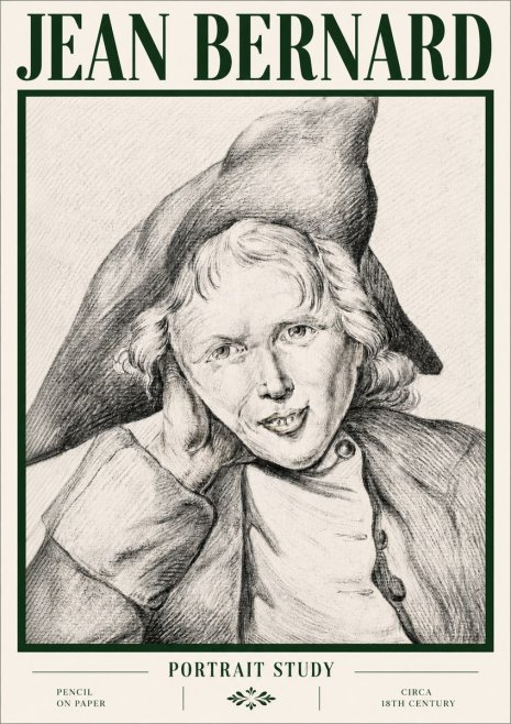 Jean Bernard Portrait Study VII No4 - Póster