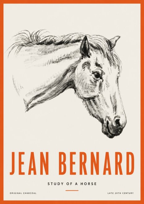 Jean Bernard Study of a Horse VIII No2 - Póster