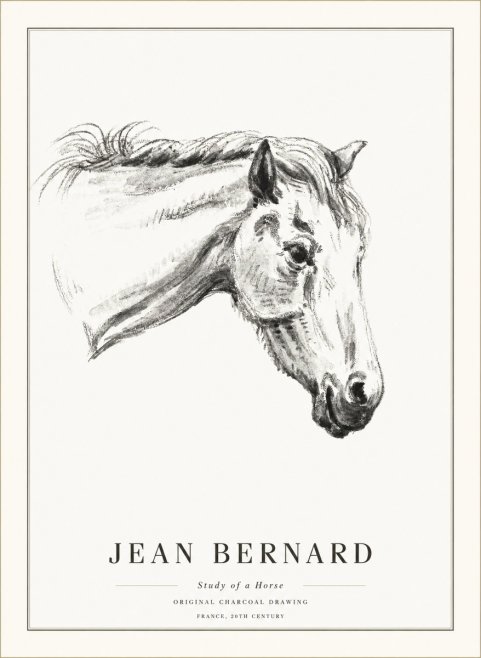 Jean Bernard Study of a Horse VIII No5 - Póster