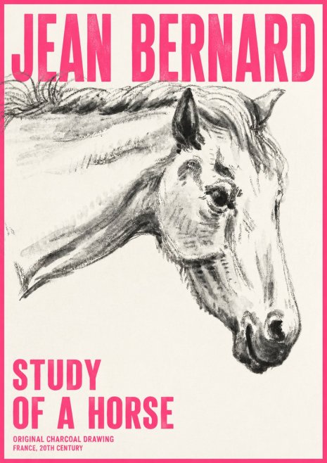 Jean Bernard Study of a Horse VIII No6 - Póster