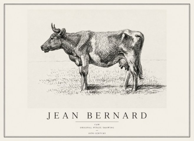 Jean Bernard Cow I No1 - Póster