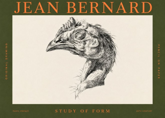 Jean Bernard Study of Form II No2 - Póster