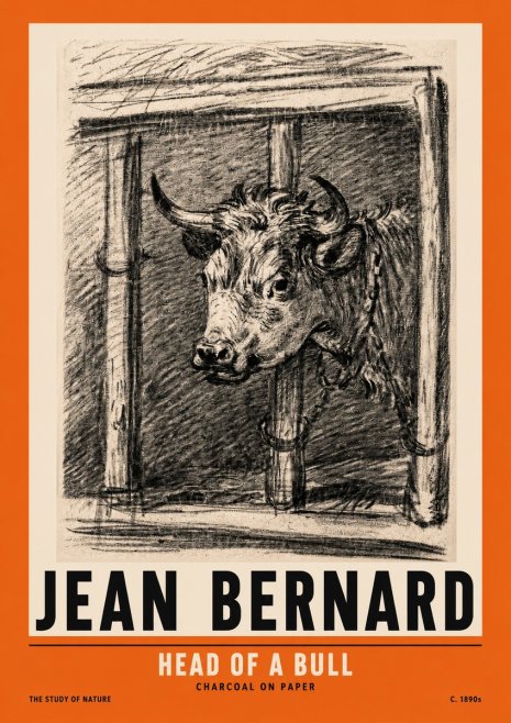 Jean Bernard Study of a Bull II No3 - Póster