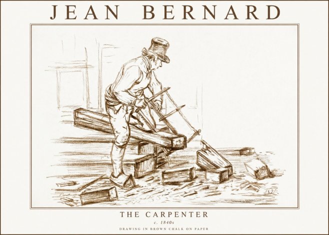 Jean Bernard The Carpenter No3 - Póster