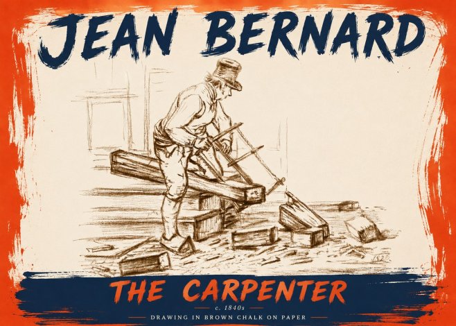 Jean Bernard The Carpenter No6 - Póster